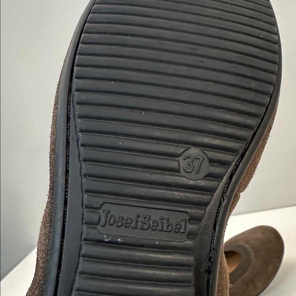 Josef Seibel Pippa 33 Vulcano Brown Suede Flats Size 37(6-6.5) - Picture 10 of 15